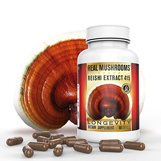 Organic Reishi Mushroom Extract by Real Mushrooms - 60 Capsules - Ganoderma Lucidum / Ling Zhi - Immune Booster