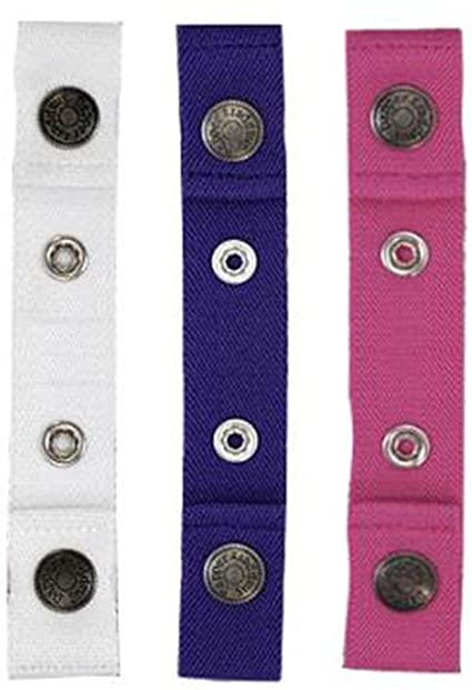 Dapper Snapper Made in USA Baby & Toddler Adjustable Belt 3 Pack ~ Pink, White & Purple