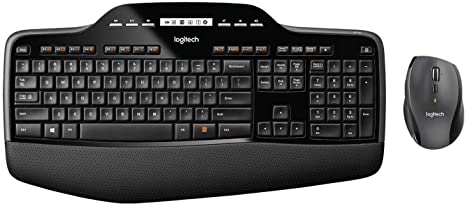 Logitech MK710 Wireless Keyboard and Mouse Combo, QWERTZ German Layout - Black