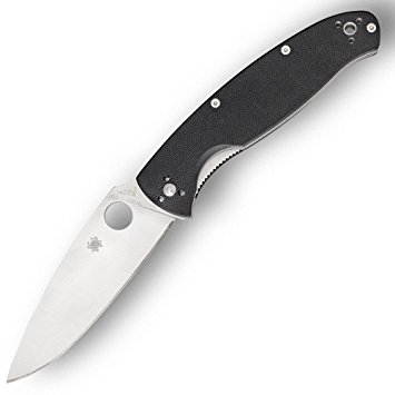 Spyderco Resilience Black G-10 PlainEdge Knife