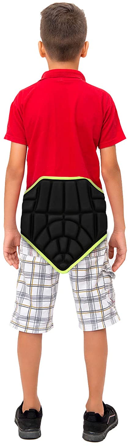 Yosoo Health Gear Protective Butt Pad for Kids, 3D Sports Protection for Hip, Butt and Tailbone, Protective Hip Pads Shorts for Skate Ski Skateboard Snowboard Black