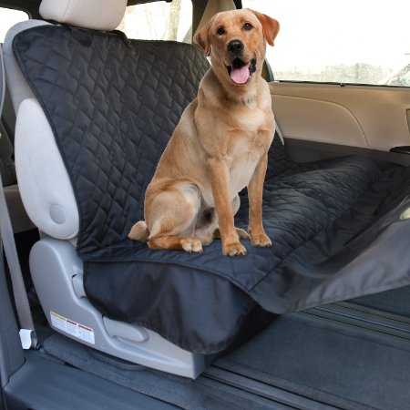 Dog Car Seat Covers, NonSlip, Seat Anchors, Side Flaps, Waterproof, for Cars, Trucks, Suv's