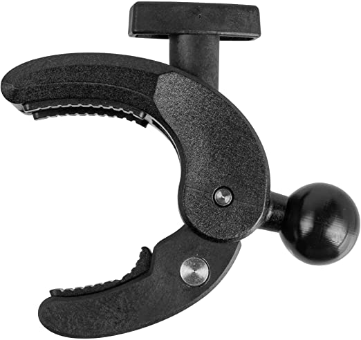 Bar Clamp with 1" Ball. Composite ABS with Rubberized Coating on Ball. Compatible with RAM and 1 Inch Ball Systems from Arkon, iBolt and More. Tackform Enterprise Series.