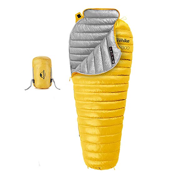 Naturehike Outdoor Down Mummy Sleeping Bag 750FP Super Warm Camping Ultralight Sleeping Gear 1 Person for Trekking Hiking