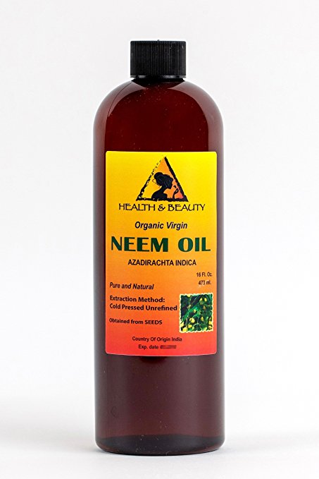 Neem Oil Virgin Organic Carrier Unrefined Cold Pressed 32 oz