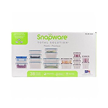 Snapware Plastic Food Storage Set, 38 Pieces