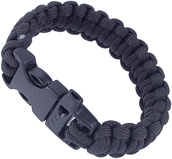 Paracord Bracelet, Multi-Functional Tactical Survival Bracelet for Camping Hunting Fishing Outdoor Wilderness Adventure Gear