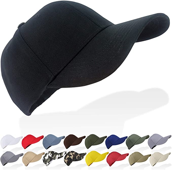 Tinya Baseball Cap Men Women: Plain Sports Adjustable Solid Youth Dad Ball Hat