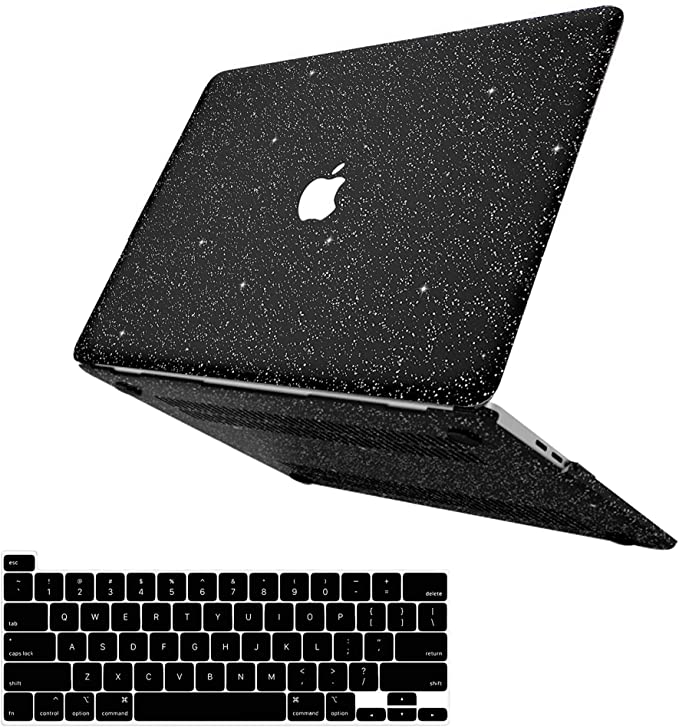 Anban Compatible with MacBook Pro 13 inch Case 2020 2019 2018 2017 2016 A2338 M1 A2251 A2289 A2159 A1989 A1706, Shining Smooth PU Leather Shell   Keyboard Cover, Mac Pro 13 M1 Case Touch Bar, Touch ID