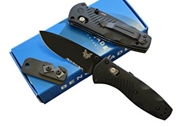 Benchmade 585SBK Mini Barrage Assisted Opening Knife with FREE Benchmade Sharpener