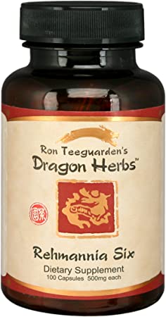 Dragon Herbs Rehmannia Six Combination -- 500 mg - 100 Vegetarian Capsules