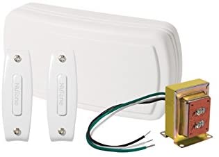 Broan BK120NBWH NuTone Chime Kit (2 Unlighted Push-Buttons, 1 Transformer)