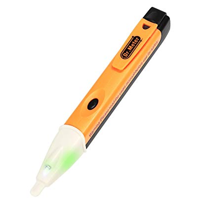 Dr.meter VD-1 Non-Contact Voltage Tester Detector, Multi-sensor Safe Voltage Measuring Tool Electrical Test Pencil Electrometric Detector Sensing Range Ac 90-1000v