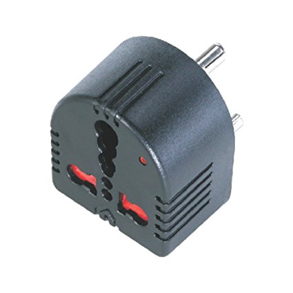 MX CONVERSION PLUG CONVERTS 5 Amps TO 15 Amps 3 SOCKET WITH CHILD SAFETY SHUTTER - WITH INDICATOR - MX 1359
