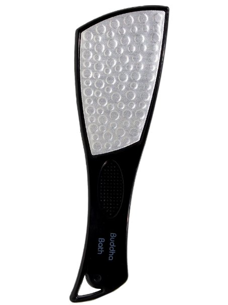 Buddha Bath Ultimate Foot File - Great Wet and Dry - Dual Sided - Long Lasting Stainless Steel Extra Large Foot Rasp, Removes Callus for Extra Smooth Extra Beautiful Feet.