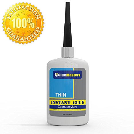 Glue Master Instant Glue (2 OZ Thin Viscosity) – Craft & Wood Adhesive – General Home Repair Tool for Glass, Plastic, Rubber, Metal & More
