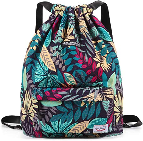 IVIM Waterproof Drawstring Bag, Gym Bag Sackpack Sports Backpack for Men Women Girls