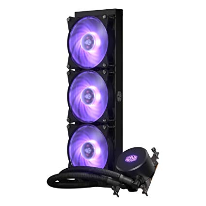 Cooler Master MLX-D36M-A20PC-T1 MasterLiquid ML360 RGB AIO CPU Liquid Cooler Thread Ripper TR4 Triple 120mm RGB Air Balance MF