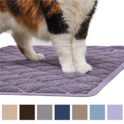 Gorilla Grip Original Premium Durable Cat Litter Mat, XL Jumbo, No Phthalate, Water Resistant, Traps Litter from Box and Cats, Scatter Control, Soft on Kitty Paws, Easy Clean