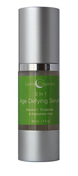 3 in 1 Age Defying Serum,vitamin C, Tri Peptide & Hyaluronic Acid, New Anti Aging, clinically proven formula. Reduces Fine Lines and Wrinkles - Organic Moisturizing Ingredients
