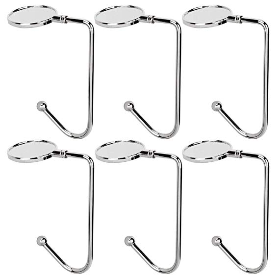 Blissitme Christmas Stocking Hangers for Mantel, Hooks Metal Holders for Table Christmas Safety Hang Grip, Stockings Clip for Christmas Party Decoration, with Non-Slip Design (6)