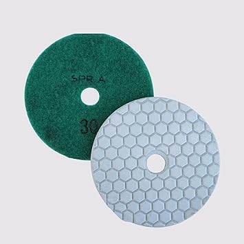 dry diamond polishing pads for concrete polishing : 4" 2 Pieces Grit 30 by Stadea
