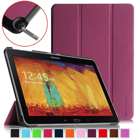 Fintie Samsung Galaxy Note 10.1 2014 Edition Case Cover - Ultra Slim Lightweight Stand Smart Shell with Auto Sleep/Wake Feature, Purple