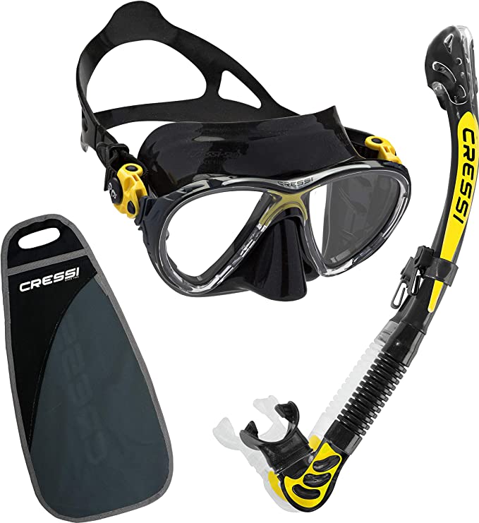 Cressi BIG EYES EVO & ALPHA DRY, Premium Quality Professional Snorkeling Adult Set - Made in Italy by Cressi: quality since 1946