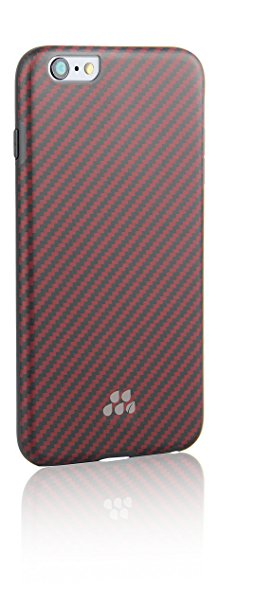 Evutec Karbon SI Kozane Carrying Case for Apple iPhone 6 - Retail Packaging - Kozane Red / Black
