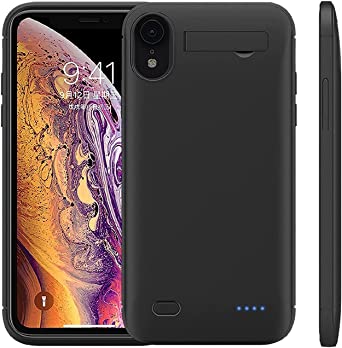 AFTRYOUGO Battery Case for iPhone X/XS/10(5.8 inch), [8200mah] Portable Protective Charging Case Extended Rechargeable Battery Pack Charger Case Compatible with iPhone X、 iPhone Xs(XDL-640MW)- Black