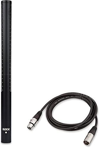 Rode NTG3 Super-Cardioid Condenser Microphone, Black with AmazonBasics XLR Male to Female Microphone Cable
