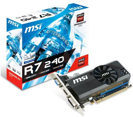 MSI R7 240 2GD3 LPV1 AMD 2 GB 128-Bit DDR3 Graphics Card