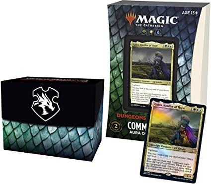 Magic: The Gathering Adventures in the Forgotten Realms Commander Deck – Aura of Courage (Green-White-Blue)