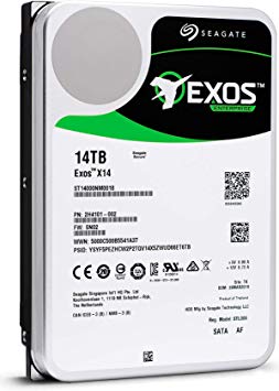 Seagate Exos X14 12TB 7200 RPM SATA 6Gb/s 256MB Cache 3.5-Inch Enterprise Hard Drive (ST12000NM0008)