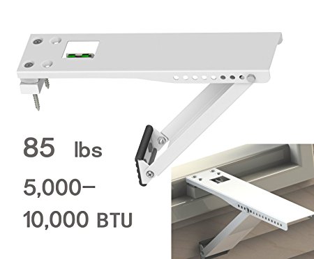 Jeacent Universal AC Window Air Conditioner Support Bracket Light Duty, Up to 85 lbs, for 5,000-10,000 BTU