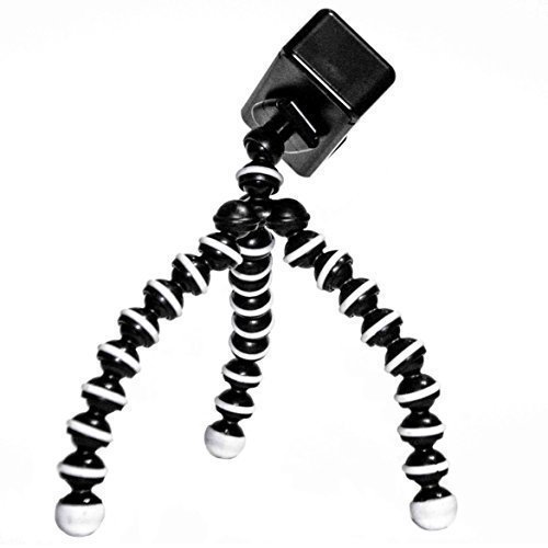 Flexible Smartphone Tripod - Black Hard Luxury Designer tripod for Your iPhone or Android Smartphone - Latest Stylish Design with Abs Plastic and Aluminum -Perfect Camera Tripods - GorillaPod Tripod