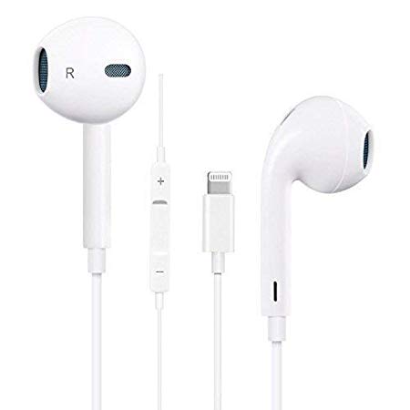 littlejian Headphones, Headset Earbuds Stereo Earphones Noise Cancelling Microphone Remote Control Compatible Apple iPhone Xs MAX/X/ 8/8Plus 7/7Plus.