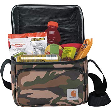 Carhartt Deluxe Dual Compartment Insulated Lunch Cooler Bag, Camo