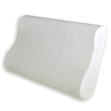 FY-Living Memory Foam Contour Pillow for Neck Support, Cervical Pillow, Queen Size, 1-Pack