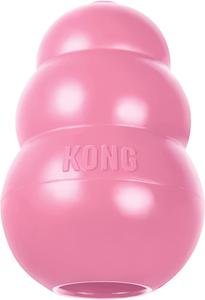 KONG - Puppy Toy Natural Teething Rubber - Fun to Chew, Chase and Fetch - for Small Puppies