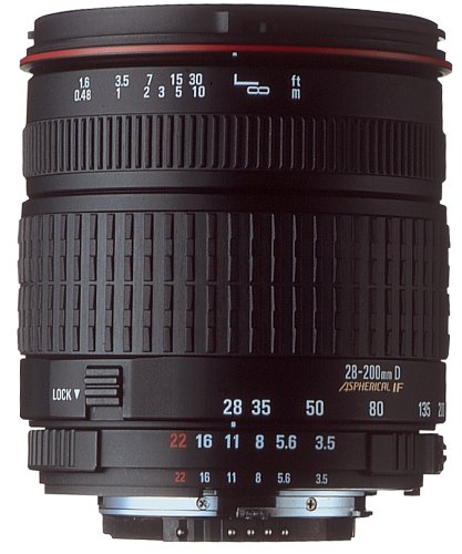 SIGMA LENS 28-200mm f3.5-5.6 DL Aspherical Hyperzoom Macro SLR Camera Lens