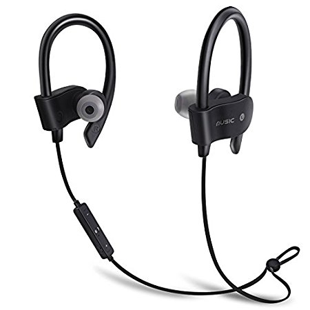 PHtronics ™ Bluetooth Headphones, Best Wireless Sports Earphones Stereo Sweatproof Earbuds for Gym