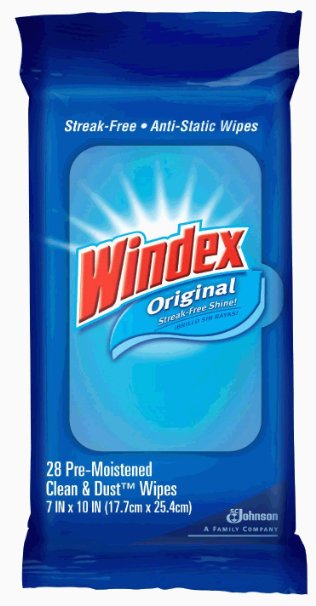 Windex Flat Pack Wipes 28-Count Pack of 3