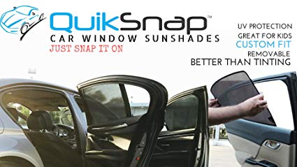 QuikSnap sunshades - Custom Side Window sunshades (Toyota Prius Prime 2017-2018) (Set of 4)