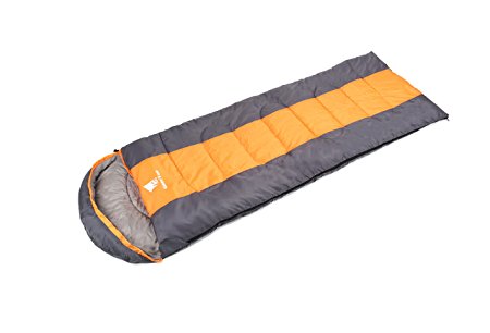 GEERTOP Comfort 3-Season 5°C to 12°C Lightweight Envelope Sleeping Bag, ATTACHABLE, For Camping, Hiking, Backpacking