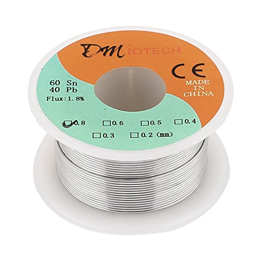 sourcingmap® 0.8mm 35G 60/40 Rosin Core Tin Lead Roll Soldering Solder Wire