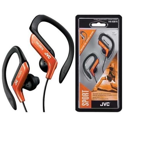 JVC HAEB75D Sports Clip Headphone, Orange