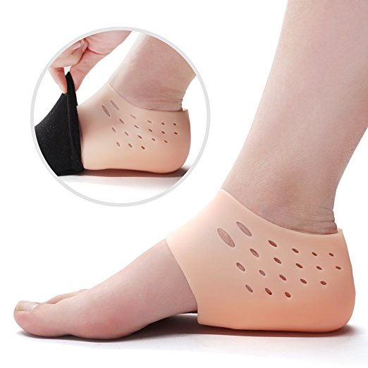 Skyfoot’s Height Increase Socks Heel Lift Gel Insoles, Invisible Heel Protector for Men & Women - 1 Pair