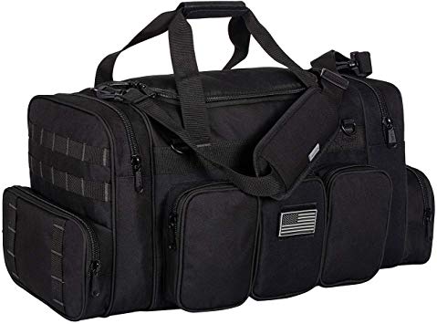 K-Cliffs Heavy Duty Gun Range Tactical Duffel Bag with US Flag Patch