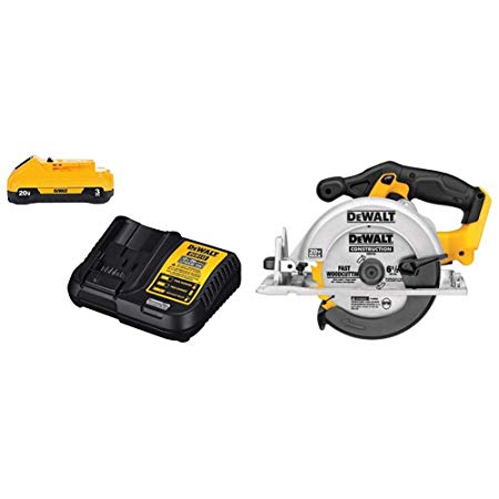 DEWALT DCS391B 20-Volt MAX Li-Ion Circular Saw  (Tool Only) with DCB230C 20V Battery Pack